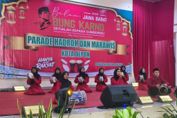 DPC PDI Perjuangan Depok Semarakkan Bulan Bung Karno Lewat Parade Hadroh dan Marawis