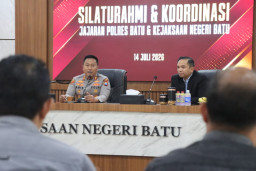 Kapolres Batu Perkuat Sinergi dengan Kejari, Dorong Penegakan Hukum Profesional dan Berkeadilan