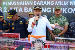43,2 Juta Batang Rokok Ilegal Dimusnahkan, Pemkot Surabaya Bidik Peredaran di 31 Kecamatan 