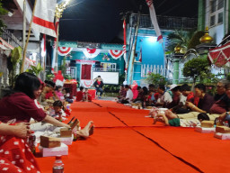 Meriahnya Malam Tasyakuran HUT RI ke-81 yang Digelar Warga RT 16 RW 03 Simomulyo Baru, Sukomanunggal, Surabaya