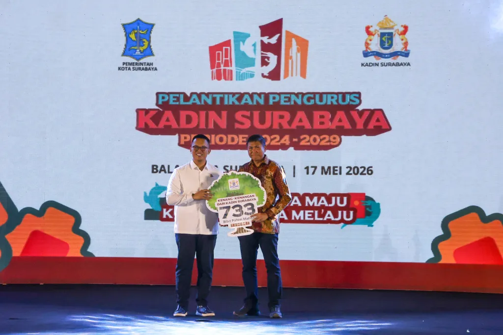 Kadin Surabaya Resmi Dilantik di Taman Surya, Andi La Nyalla Siap Genjot UMKM dan Ekonomi Inklusif