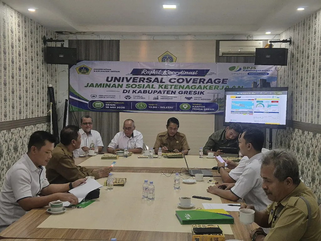Perkuat Perlindungan Pekerja, BPJS Ketenagakerjaan Gelar Rakor UCJ Kabupaten Gresik