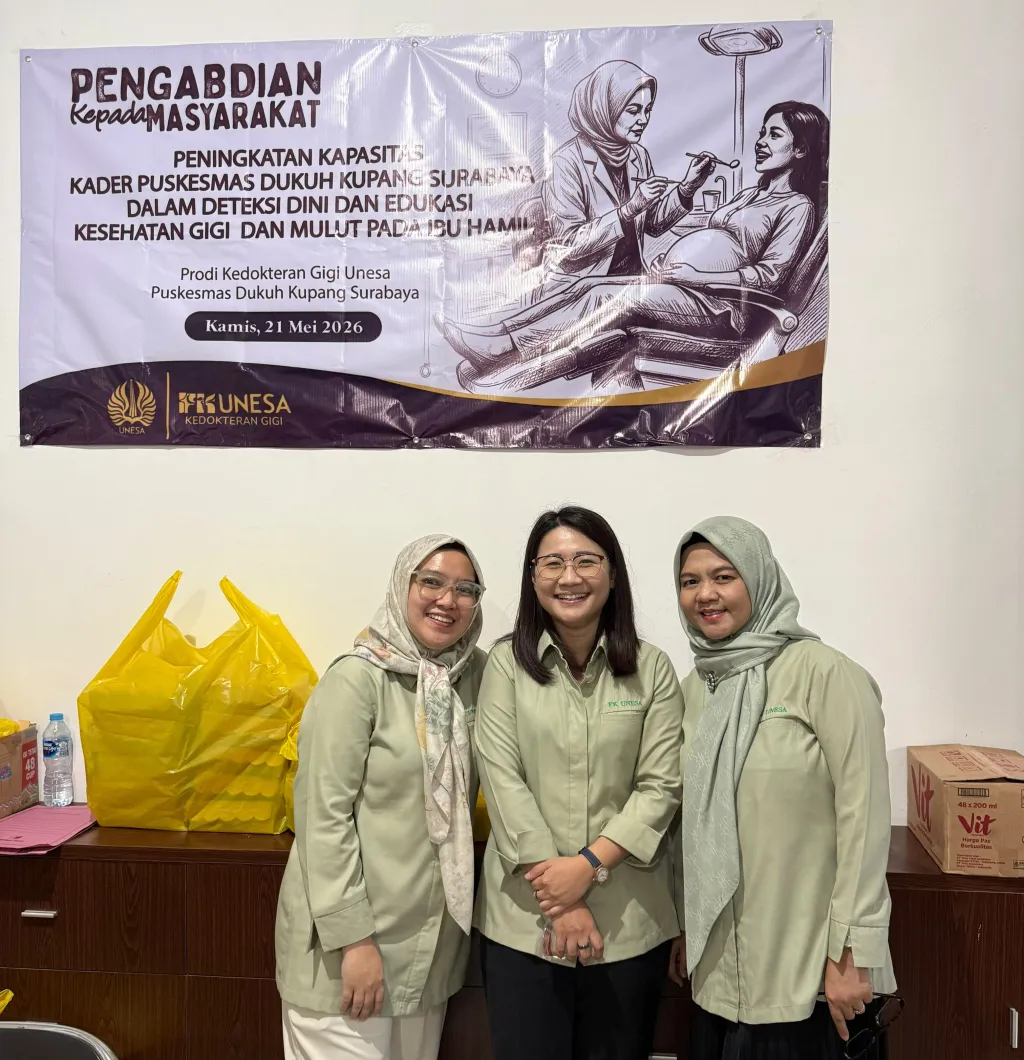 Melalui Pengabdian Masyarakat, Prodi Kedokteran Gigi Unesa Dorong Kesadaran Kesehatan Gigi Ibu Hamil