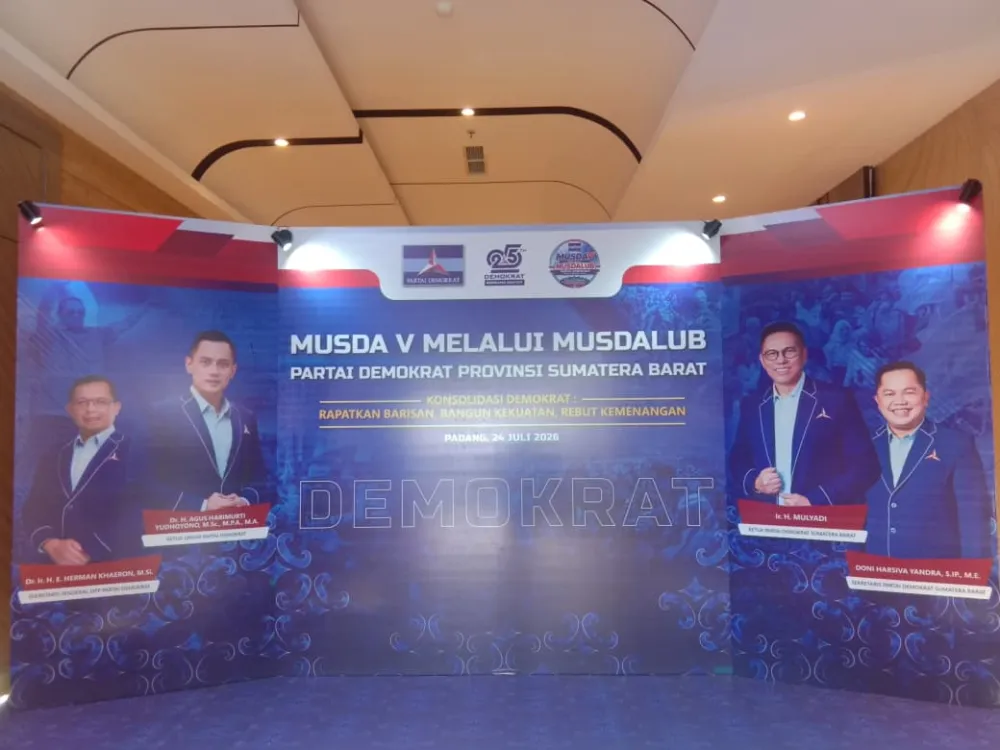 Demokrat Sumbar Panaskan Mesin Politik, Musdalub V Jadi Awal Konsolidasi Menuju Kemenangan Pemilu 2029