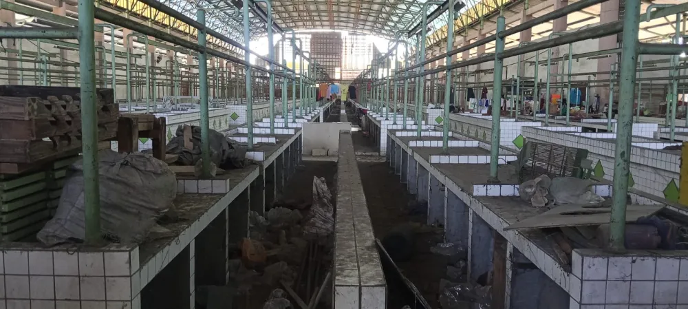 Pasar Puspa di Sidoarjo Sepi, Kumuh, Lengang dan Mangkrak