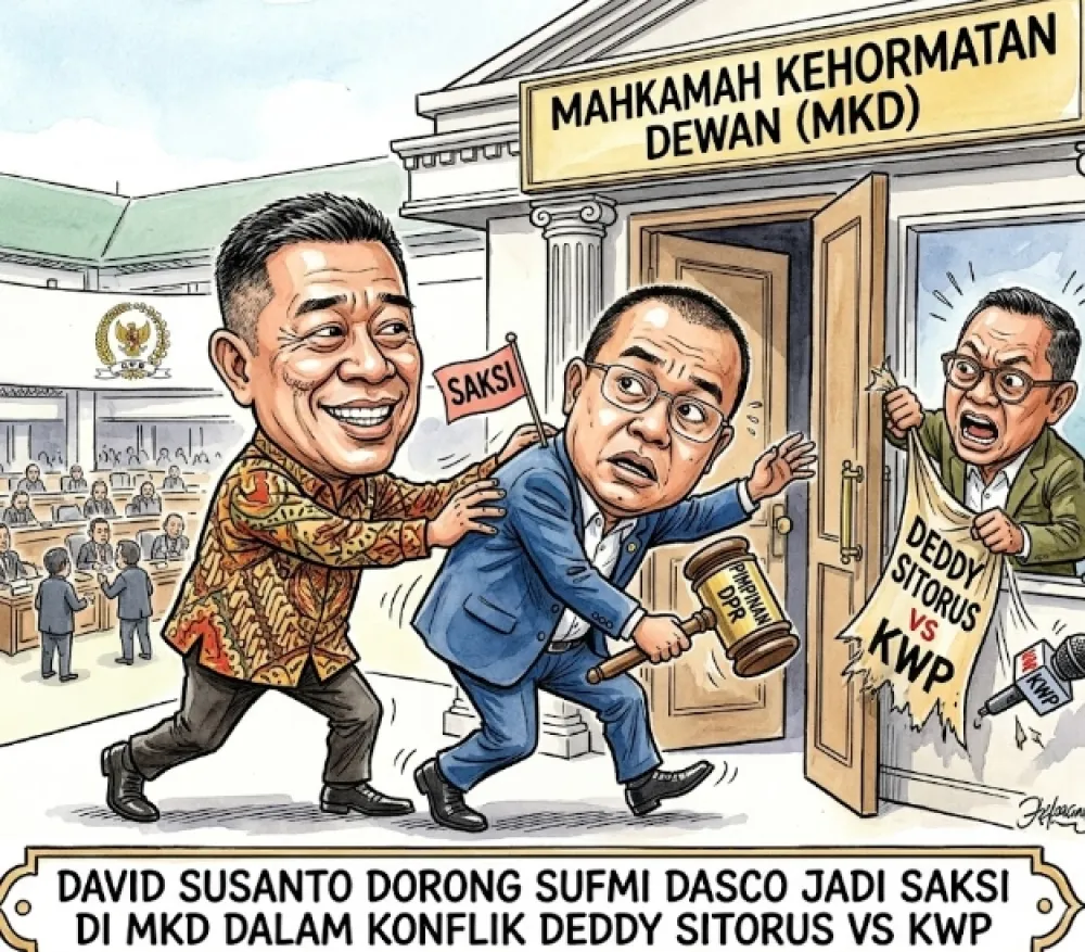Sukses Damaikan  PWI vs Hotman Paris, Dasco Didesak jadi Saksi di MKD Kasus Deddy Sitorus vs KWP