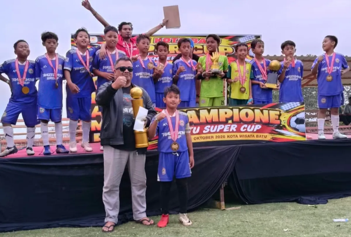 Rabbani FC Juara Sepak Bola KONI Kota Batu Super Cup U-10, Kalahkan Singa Muda Lewat Gol Cepat