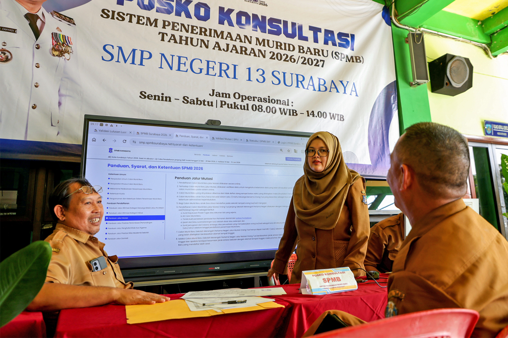 SPMB SD Surabaya Rampung, Seleksi SMP Masuk Tahap Afirmasi dan Mutasi