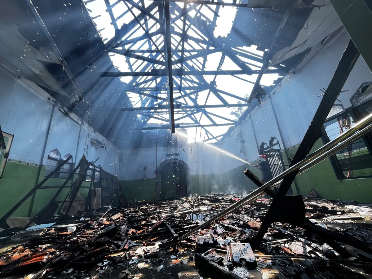 Masjid Al-Ikhlas Ponorogo Terbakar, Api Muncul Usai Shalat Zuhur 