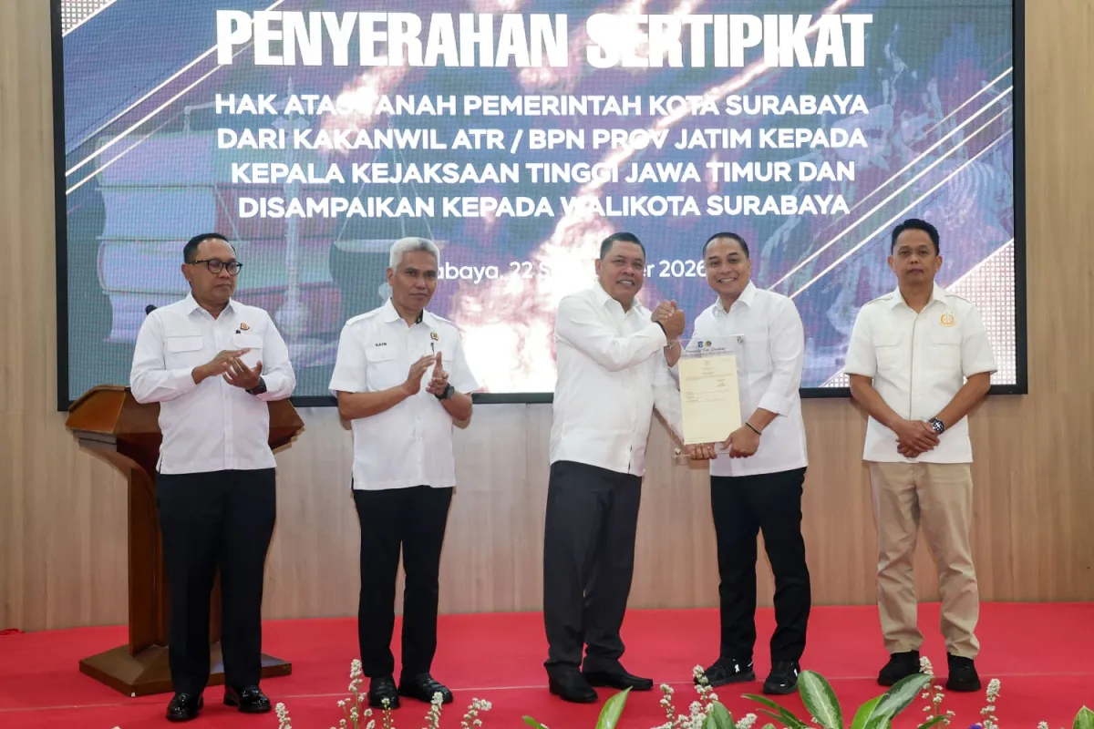 Kolaborasi Pemkot Surabaya, Kejati Jatim dan BPN Berhasil Selamatkan Aset Senilai Rp1 Triliun 